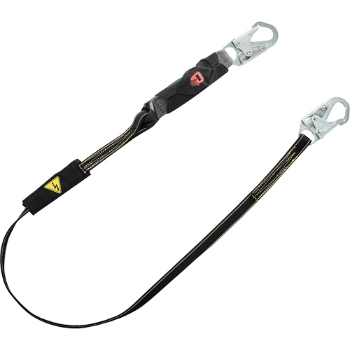V-Series Welding Energy Absorbing Lanyard, 6', Snap Hook Center, Snap Hook Leg Ends, Kevlar&reg;/Metal/Nylon Infinity Industrial Services Inc.