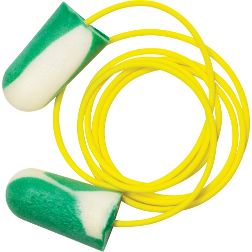 Bouchons d'oreilles biosourc&eacute;s Mega Bullet BioSoft, Vrac - Boîte, Avec cordon Infinity Industrial Services Inc.