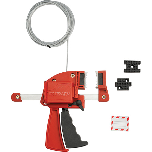 Red Clamping Cable Lockout, 8' Length Infinity Industrial Services Inc.