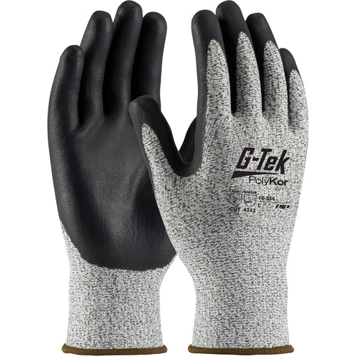 Gants r&eacute;sistants &agrave; la coupe G-Tek, Taille T-petit, Calibre 13, Rev&ecirc;tement Nitrile, Enveloppe en PolyKor, ASTM ANSI niveau A2/EN 388 niveau 3/EN 388 niveau B Infinity Industrial Services Inc.