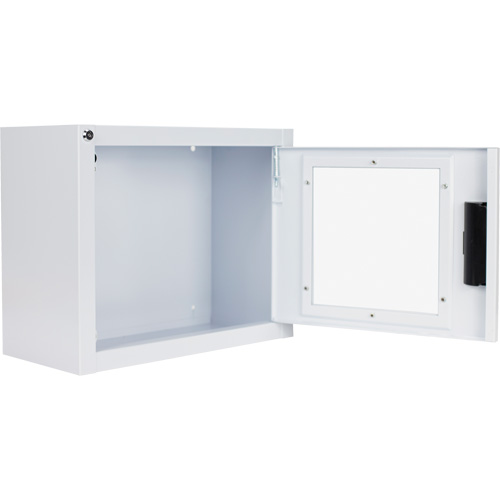 Armoire compacte standard pour DEA avec alarme, Philips/Defibtech/Heartsine Pour, Non m&eacute;dical Infinity Industrial Services Inc.