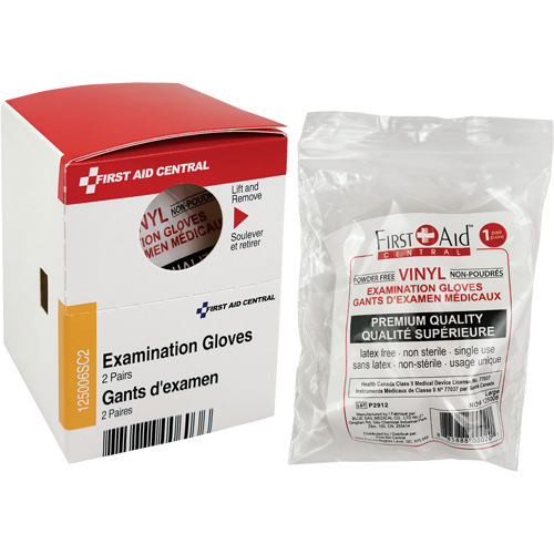 Recharge de gants d'examen SmartCompliance, Vinyle, Sans poudre, Transparent, Classe 2 Infinity Industrial Services Inc.