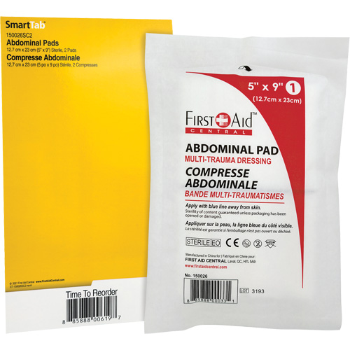 Recharge tampons pour trauma abdominal SmartCompliance Infinity Industrial Services Inc.