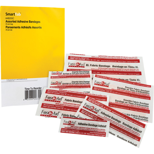 SmartCompliance&reg; Refill Adhesive Bandages, Assorted, Fabric/Plastic, Non-Sterile Infinity Industrial Services Inc.
