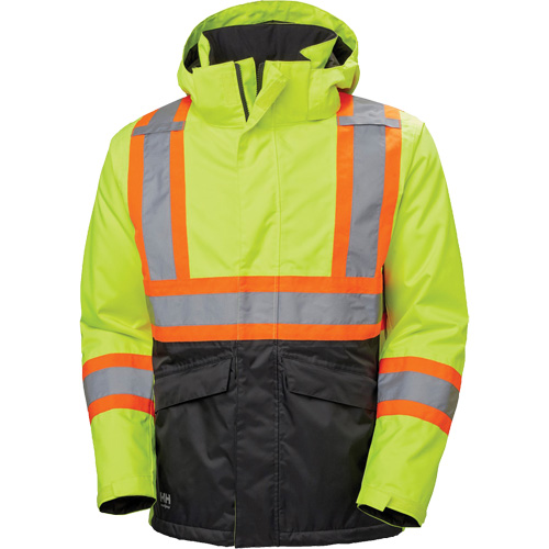 Alta Winter Jacket, Polyester, Black/High Visibility Lime-Yellow, Small Infinity Industrial Services Inc.