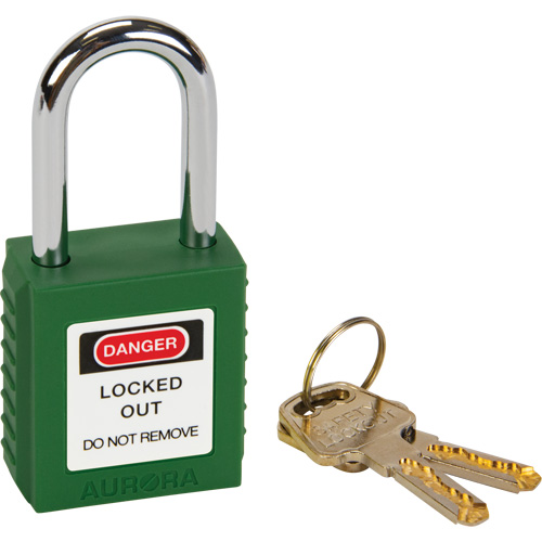 Lock for Lockouts, Safety Padlock, Keyed Different, Thermoplastic, 1-1/2" Width Infinity Industrial Services Inc.