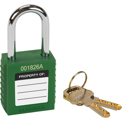 Lock for Lockouts, Safety Padlock, Keyed Different, Thermoplastic, 1-1/2" Width Infinity Industrial Services Inc.