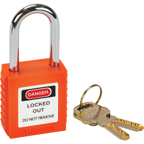 Lock for Lockouts, Safety Padlock, Keyed Different, Thermoplastic, 1-1/2" Width Infinity Industrial Services Inc.