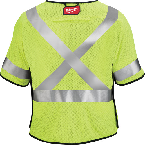 Breakaway Mesh Safety Vest, Black/High Visibility Lime-Yellow, Medium/Small Infinity Industrial Services Inc.