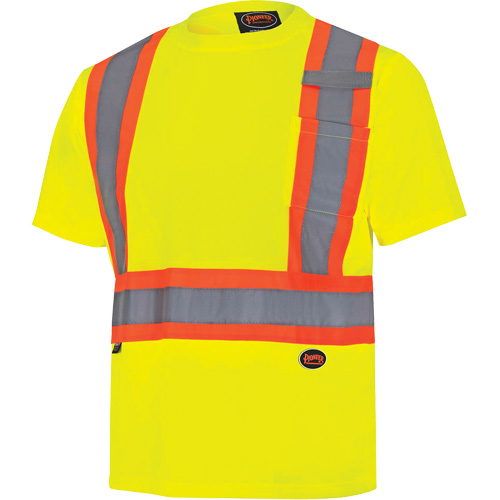 6991 Chandail de s&eacute;curit&eacute; en il-de-perdrix, Polyester, 3T-Grand, Jaune lime haute visibilit&eacute; Infinity Industrial Services Inc.
