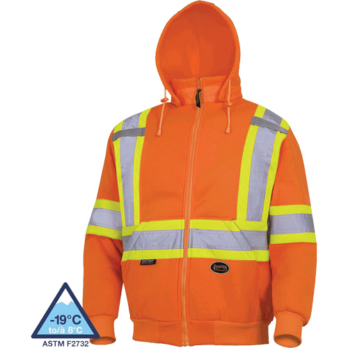 6924 Chandail &agrave; capuche, Petit, Orange haute visibilit&eacute; Infinity Industrial Services Inc.