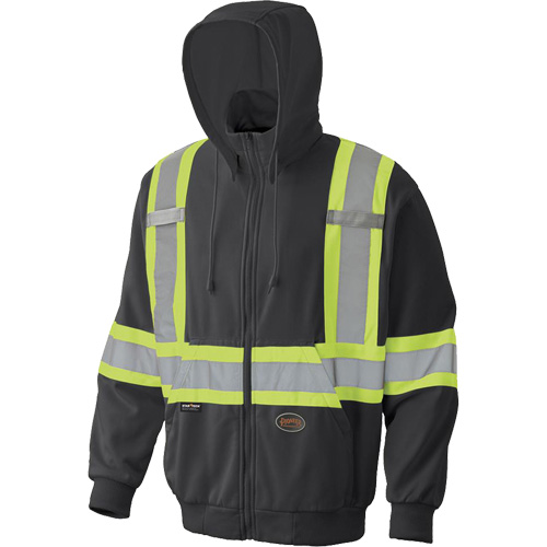 6942 Chandail capuche &agrave; fermeture &eacute;clair, Petit, Noir Infinity Industrial Services Inc.