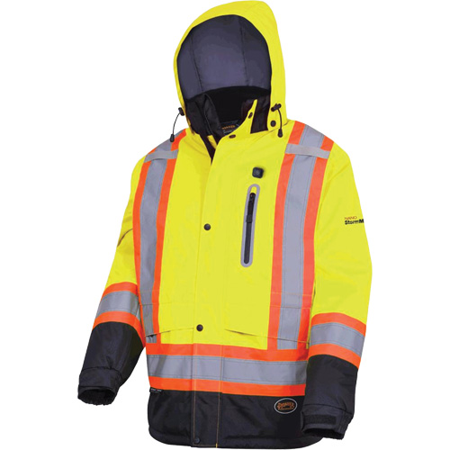 5408 Waterproof Heated Insulated Jacket, Men's, Small, High Visibility Lime-Yellow Infinity Industrial Services Inc.