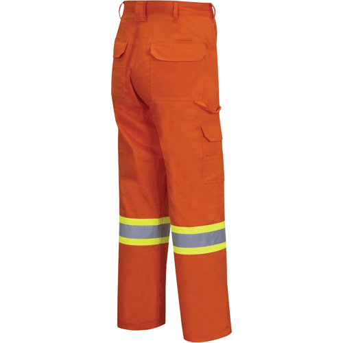 4462 Bright Safety Cargo Pants with Startech&reg; Tape, Cotton, 30, High Visibility Orange Infinity Industrial Services Inc.