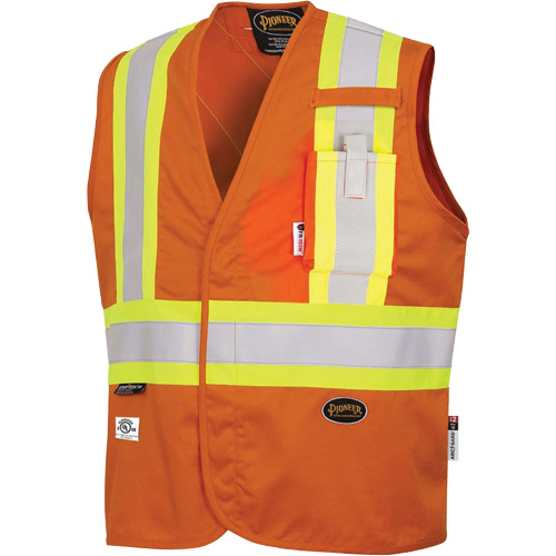 7728 Veste r&eacute;sistante aux arcs &eacute;lectriques FR-Tech, Petit, Orange haute visibilit&eacute;, 10 cal/cm² Infinity Industrial Services Inc.