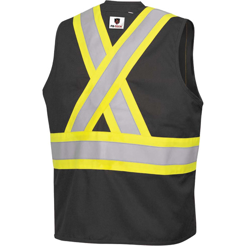 7729 FR-Tech&reg; Flame-Resistant Arc Safety Vest, Small, Black, 10 cal/cm² Infinity Industrial Services Inc.