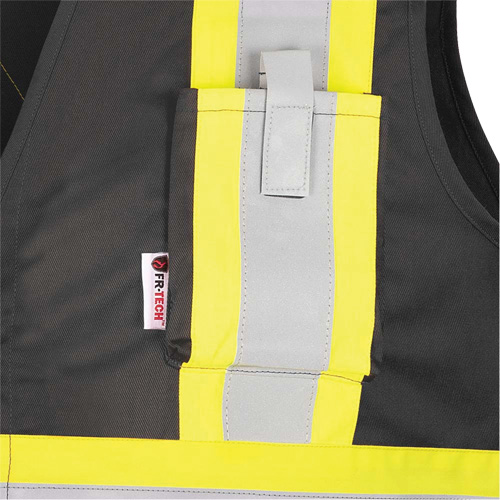 7729 FR-Tech&reg; Flame-Resistant Arc Safety Vest, Small, Black, 10 cal/cm² Infinity Industrial Services Inc.