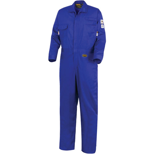 7779 FR-Tech&reg; 88/12 Arc Rated Flame Resistant Coveralls, Size 36, Royal Blue Infinity Industrial Services Inc.