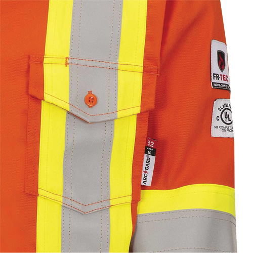 7743 Chemise de s&eacute;curit&eacute; ignifug&eacute;e FR-Tech, Petit, Orange haute visibilit&eacute; Infinity Industrial Services Inc.