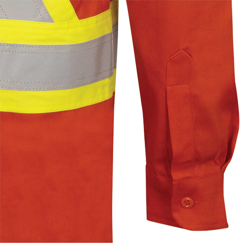 7743 Chemise de s&eacute;curit&eacute; ignifug&eacute;e FR-Tech, Petit, Orange haute visibilit&eacute; Infinity Industrial Services Inc.