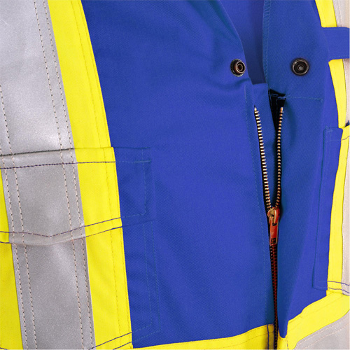 7706T FR-Tech&reg; Flame-Resistant Coverall with Leg Zippers, Size 40 (Tall), Royal Blue, 9.7 cal/cm² Infinity Industrial Services Inc.