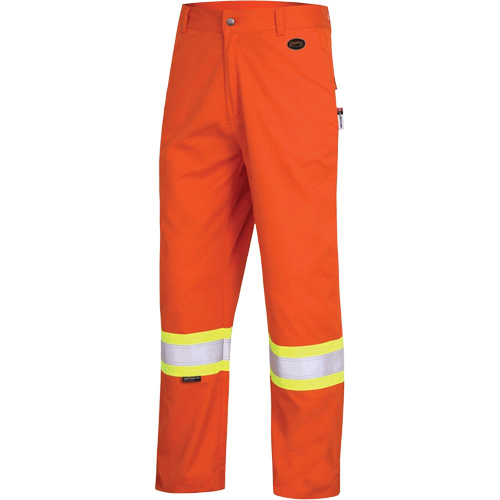 7763 Pantalon de s&eacute;curit&eacute; haute visibilit&eacute; r&eacute;sistant aux arcs &eacute;lectriques FR-Tech 88/12, 38, x 30, Orange haute visibilit&eacute;, 9,7 cal/cm² Infinity Industrial Services Inc.