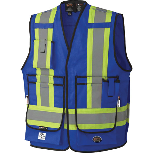 7733 Veste d'arpenteur ignifuge et r&eacute;sistant aux arcs &eacute;lectriques FR-Tech, Petit, Bleu royal, 9,7 cal/cm² Infinity Industrial Services Inc.