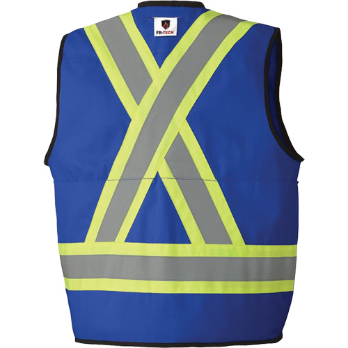 7733 Veste d'arpenteur ignifuge et r&eacute;sistant aux arcs &eacute;lectriques FR-Tech, Petit, Bleu royal, 9,7 cal/cm² Infinity Industrial Services Inc.