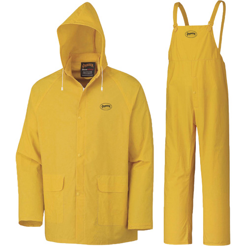 577 3-Piece Rain Suit, Polyester/PVC, 6X-Large, Yellow Infinity Industrial Services Inc.
