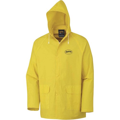 577J Rain Jacket, Polyester/PVC, Small, Yellow Infinity Industrial Services Inc.