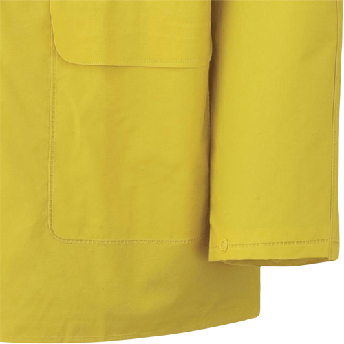 577J Rain Jacket, Polyester/PVC, Small, Yellow Infinity Industrial Services Inc.