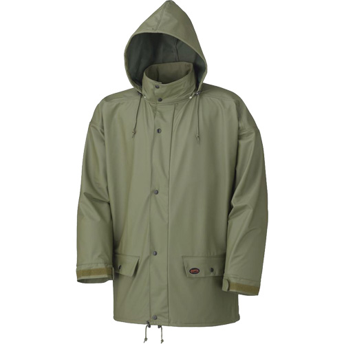 D7000 Stretch Rain Jacket, Polyurethane, X-Small, Green Infinity Industrial Services Inc.