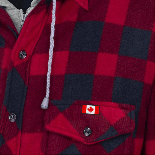 415RB Quilted Hooded Shirt, Men's, Small, Multi-Colour Infinity Industrial Services Inc.