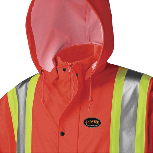 5896 Manteau long imperm&eacute;able et ignifuge, Petit, Orange haute visibilit&eacute; Infinity Industrial Services Inc.