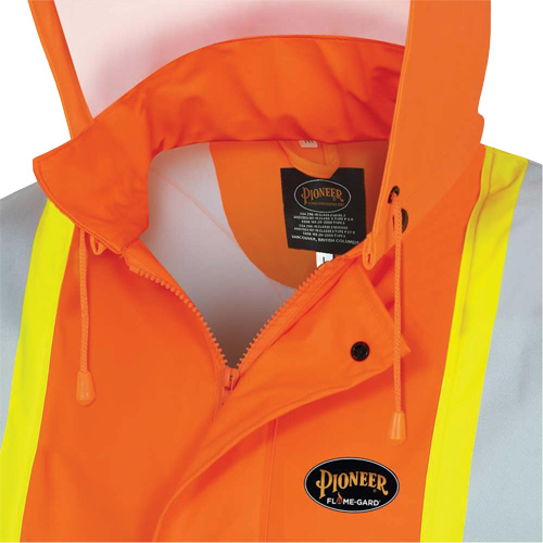 5892PKT Veste de s&eacute;curit&eacute; imperm&eacute;able &agrave; haute visibilit&eacute; ignifuge, T-petit, Orange haute visibilit&eacute; Infinity Industrial Services Inc.