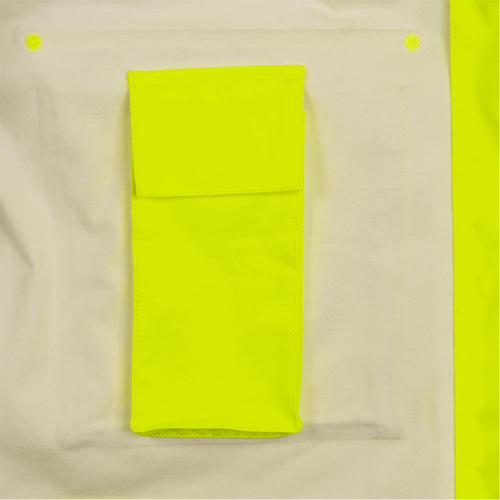 5881 Manteau de pluie ignifuge et protection contre les &eacute;clats d'arc &eacute;lectrique, T-petit, Jaune haute visibilit&eacute;, 10 cal/cm² Infinity Industrial Services Inc.