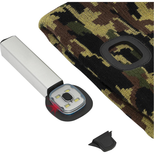 5677 Knit Toque with LED Headlight, Fleece Lining, One Size, Camo Infinity Industrial Services Inc.