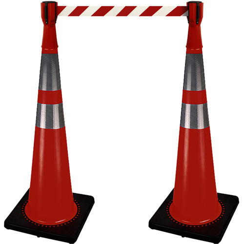 2308 Traffic Cone Topper with 10' Barricade Tape Infinity Industrial Services Inc.