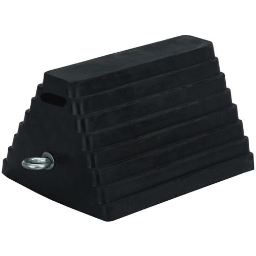 298 Double-Sided Wheel Chock, 6" x 8", Black Infinity Industrial Services Inc.