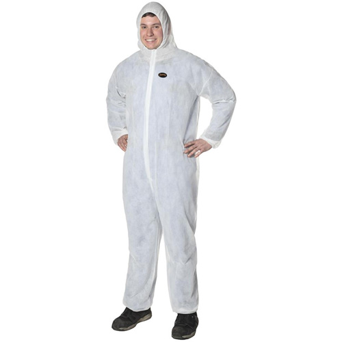 2035 Disposable Coveralls, Small, White, Polypropylene Infinity Industrial Services Inc.