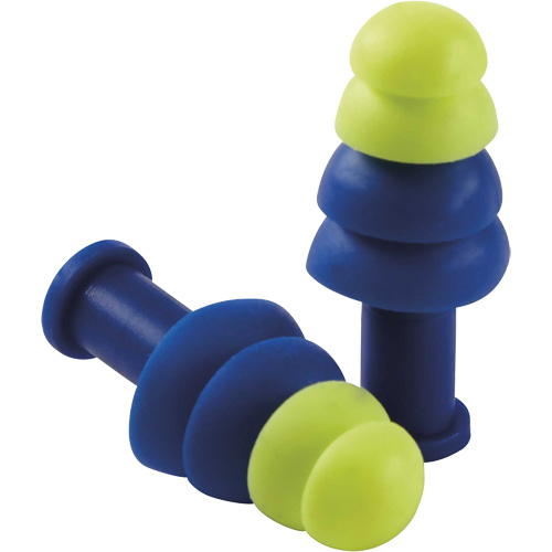 Reusable Tapered Earplugs, Uncorded, Bulk - Box, 27 dB NRR, One-Size Infinity Industrial Services Inc.