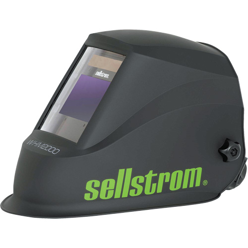 WHM2000 Advantage Plus Series ADF Welding Helmet, 3.94" L x 2.36" W View Area, Black/Green Infinity Industrial Services Inc.