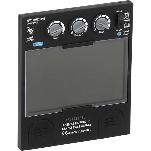 Filtre dobscurcissement automatique large &agrave; intensit&eacute; variable Advantage Plus, 5-1/4" la x 4-1/2" h Champ de vision, Pour utilisation avec S26200 Infinity Industrial Services Inc.