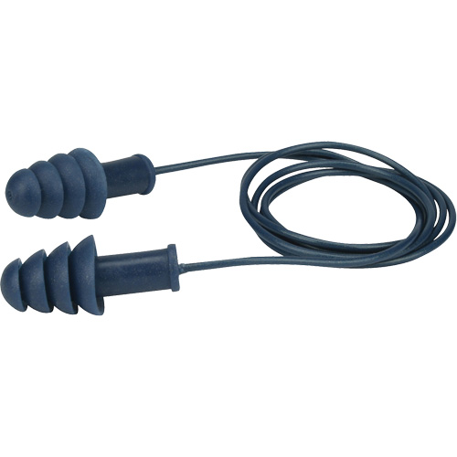 Metal-Detectable Reusable TPR Earplugs, Corded, Bulk - Box, 27 dB NRR, One-Size Infinity Industrial Services Inc.