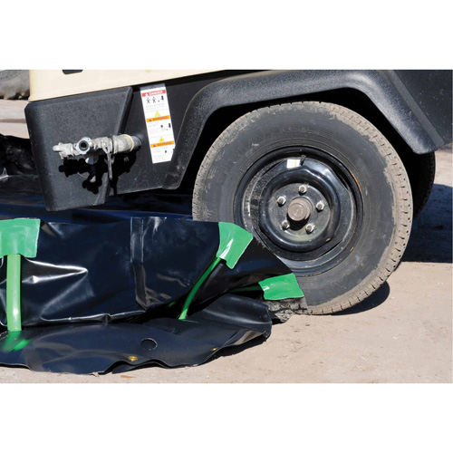 Ultra-Containment Berm&reg;, 179 US gal. Capacity, 4' W x 6' L x 12" H, Stake Wall Infinity Industrial Services Inc.