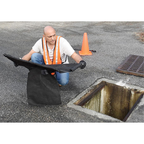 Square Ultra-Drain Guard&reg; Catch Basin Insert with Overflow Port, Oil & Sediment, 16" - 28" L x 20" - 36" W Infinity Industrial Services Inc.