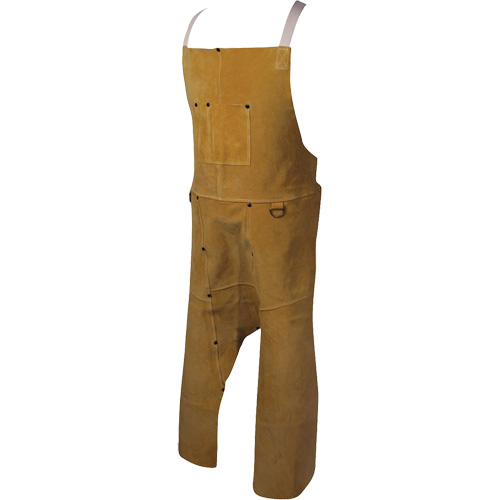Caiman&reg; Boarhide Apron, Split-Leg Bib, 42" L, Brown Infinity Industrial Services Inc.