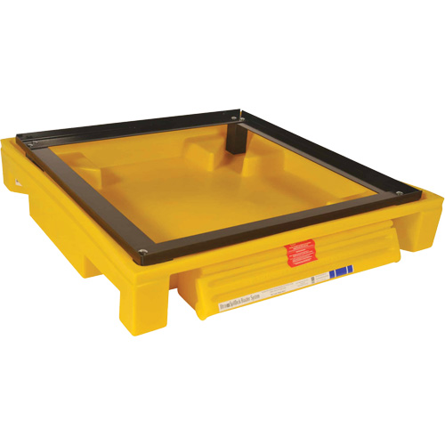 Single Drum Ultra-Safety Cabinet Bladder System, 37,8" lo x 37,8" la x 6,3" h, Capacit&eacute; de charge 1500 lb Infinity Industrial Services Inc.
