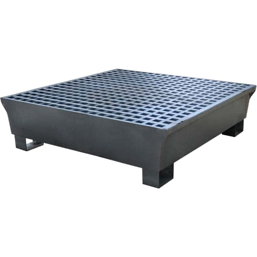 Ultra-Spill Pallet en acier, 4 barils, Capacit&eacute; de d&eacute;versement 68 gal. US, 49,1" x 47,1" x 10,9" Infinity Industrial Services Inc.