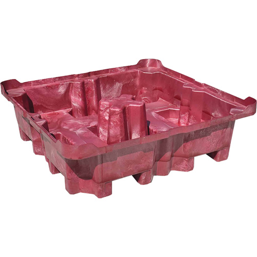 Palette de d&eacute;versement Ultra-Spill King, 4 barils, Capacit&eacute; de d&eacute;versement 85 gal. US, 51" x 51" x 17,5" Infinity Industrial Services Inc.